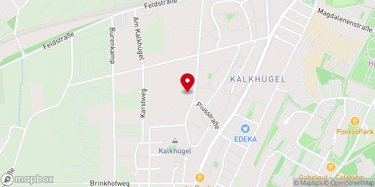 Map showing location of St. Pius (Pfarrei St. Johann Osnabrück)