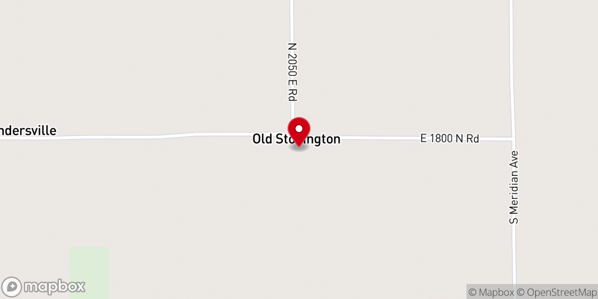 Map showing location of Old Stonington Baptist Church