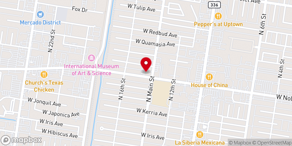 Map showing location of Rio Valley Church