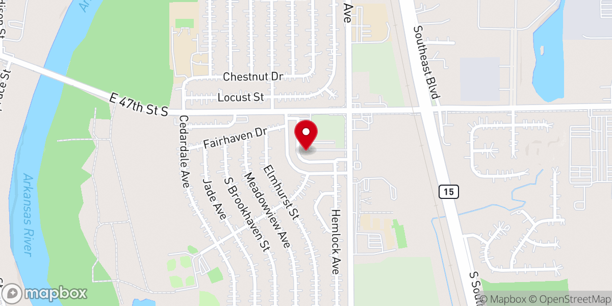 Map showing location of Lighthouse Community Church