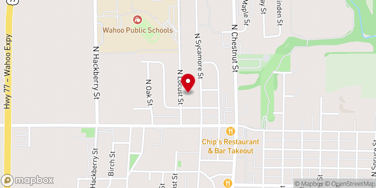 Map showing location of Calvary Church