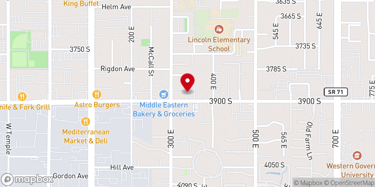 Map showing location of Christian Congregation in the United States - Salt Lake City