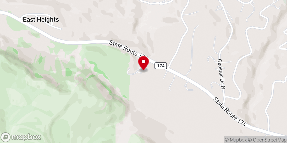 Map showing location of Grand Coulee Care & Share / Church of the Nazarene - Food Distribution Center