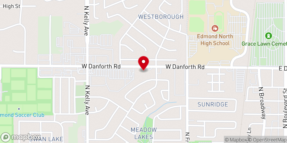 Map showing location of Revive Church