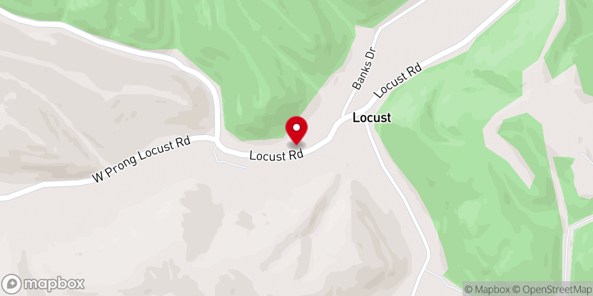 Map showing location of Hopewell Church