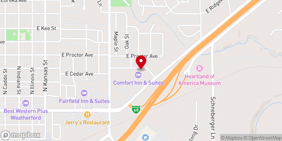 Map showing location of Infinite Grace Ministries