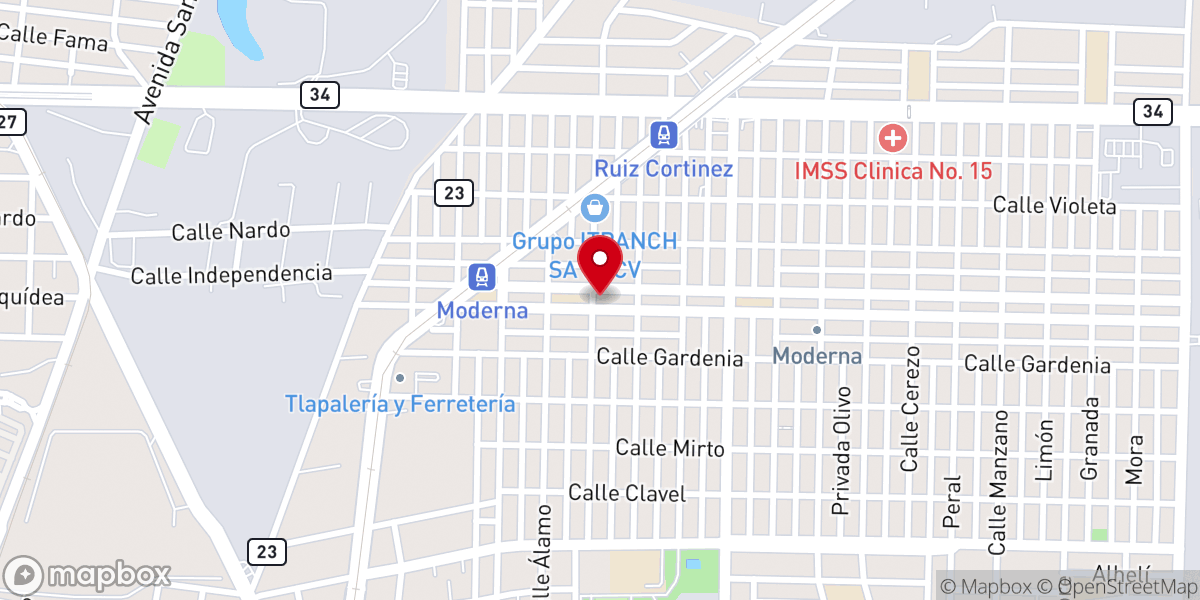 Map showing location of Parroquia La Asunción de Nuestra Señora