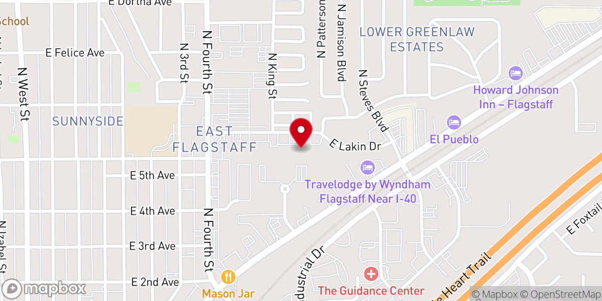 Map showing location of New Hope Rising Church