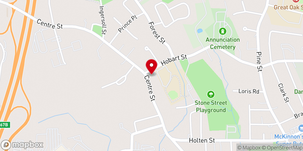 Map showing location of North Point Evangelical Presbyterian Church