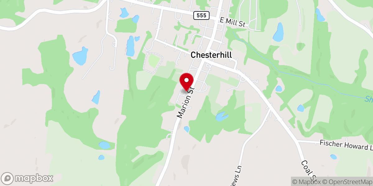 Map showing location of Chesterhill Church-The Nzrn