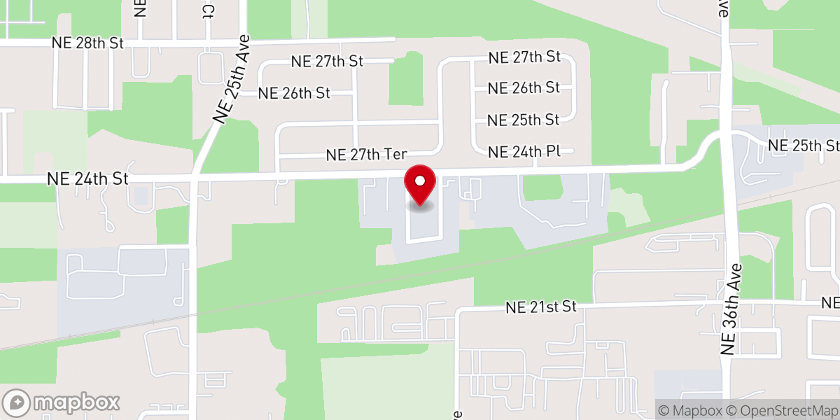 Map showing location of City Church Of Ocala