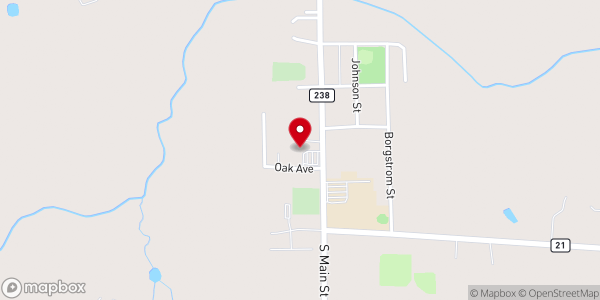 Map showing location of St Mary's Catholic Church