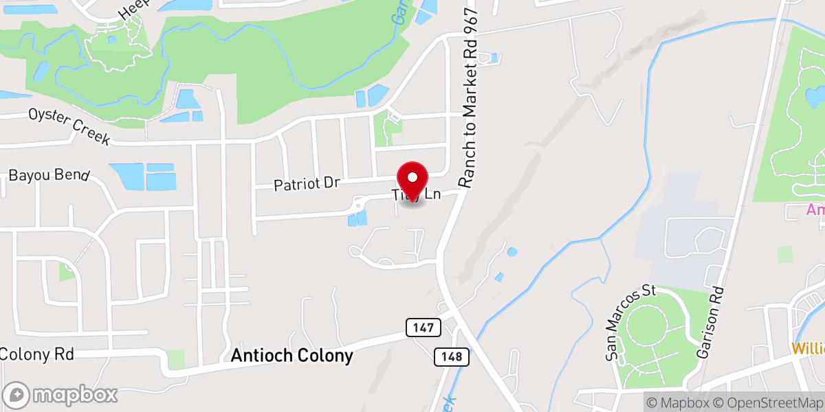 Map showing location of Living Word Lutheran Church