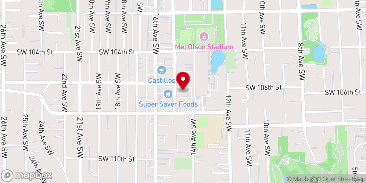 Map showing location of Centro Familiar Cristiano Seattle
