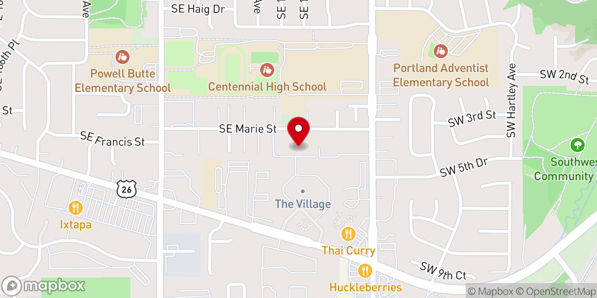 Map showing location of The Village Seventh Day Adventist Church