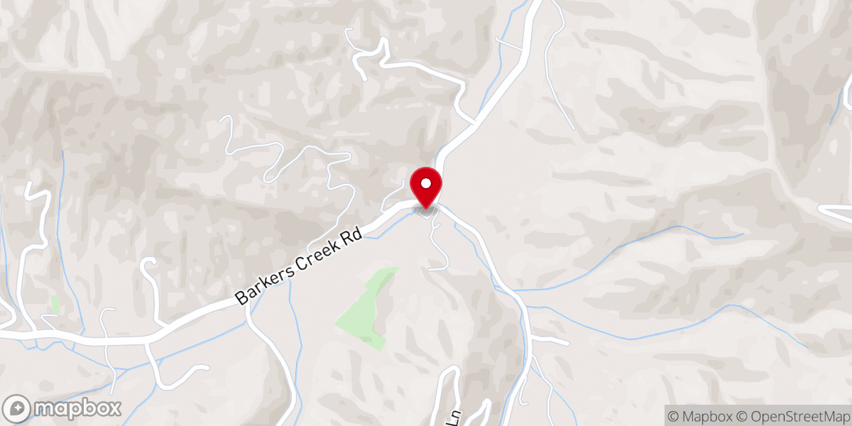 Map showing location of Rockdale Baptist Church
