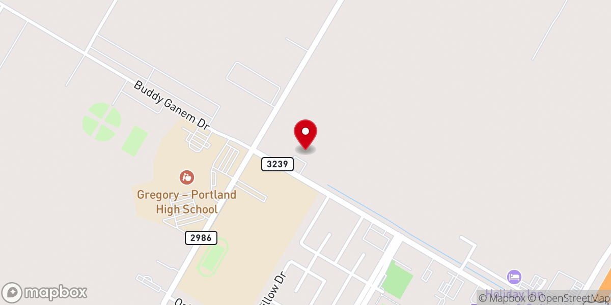 Map showing location of Oak Ridge Baptist Church SBC