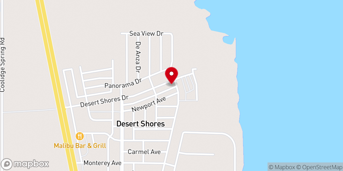 Map showing location of Community Church By the Sea