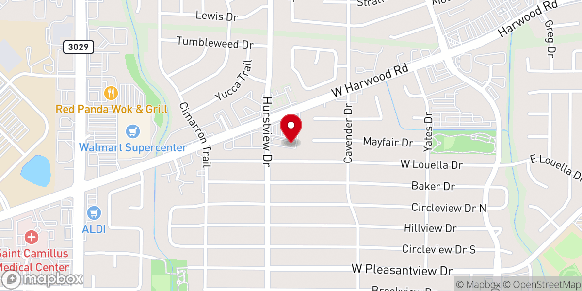 Map showing location of Pathways Church