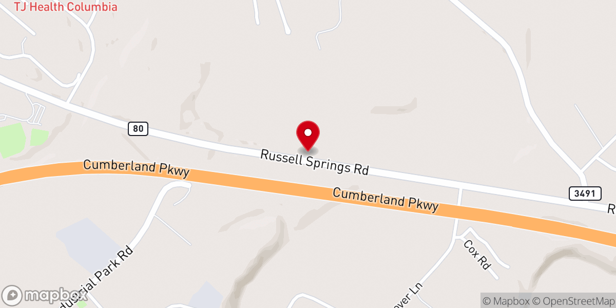 Map showing location of Victory Community Chruch