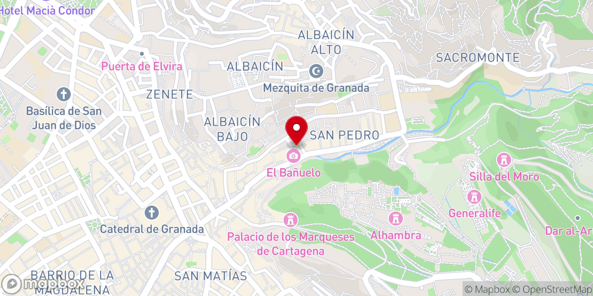 Map showing location of El Maristan de Granada