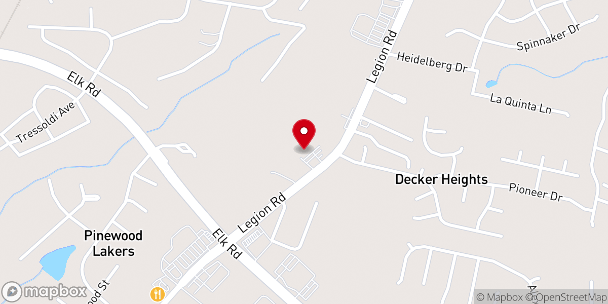 Map showing location of Rock Spring AME Zion Church