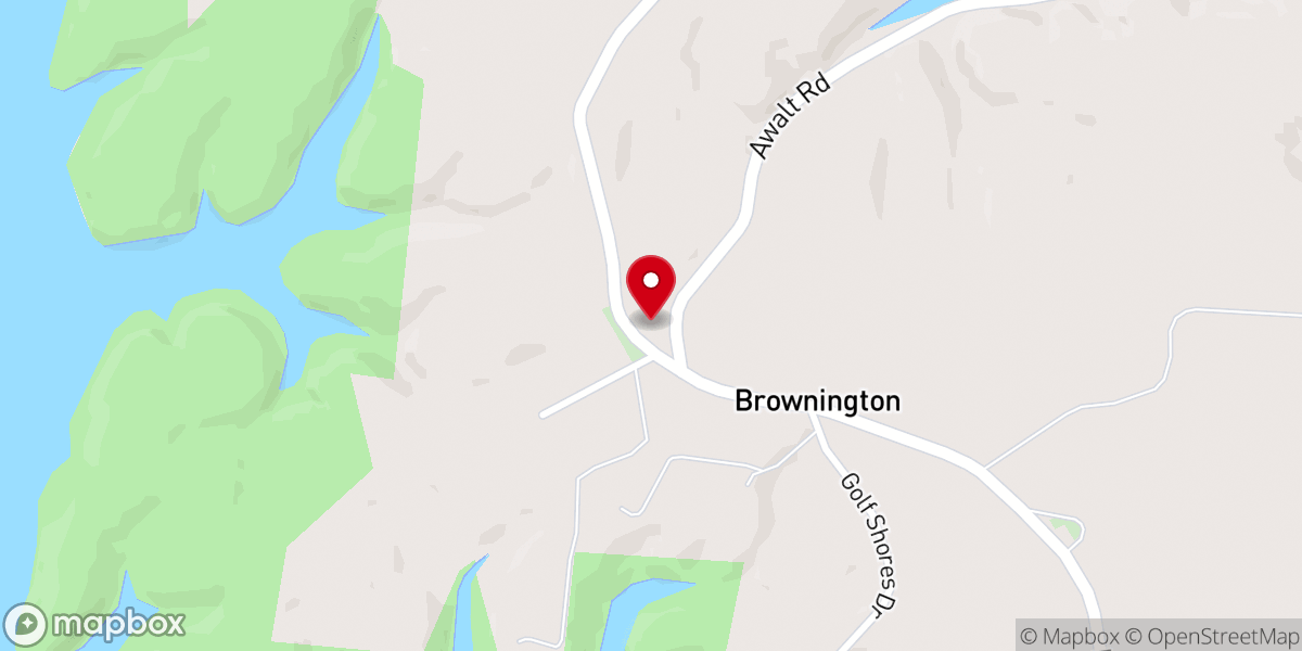 Map showing location of Union Grove Primitive Baptist Church