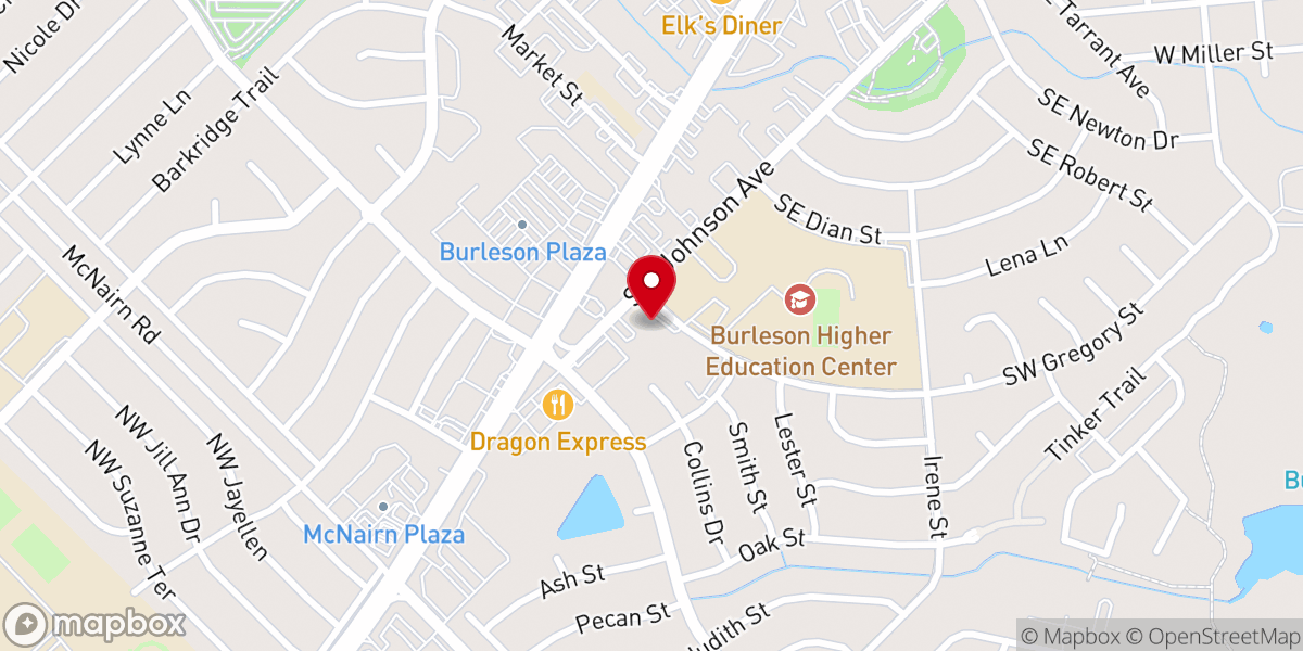 Map showing location of First Christian Church