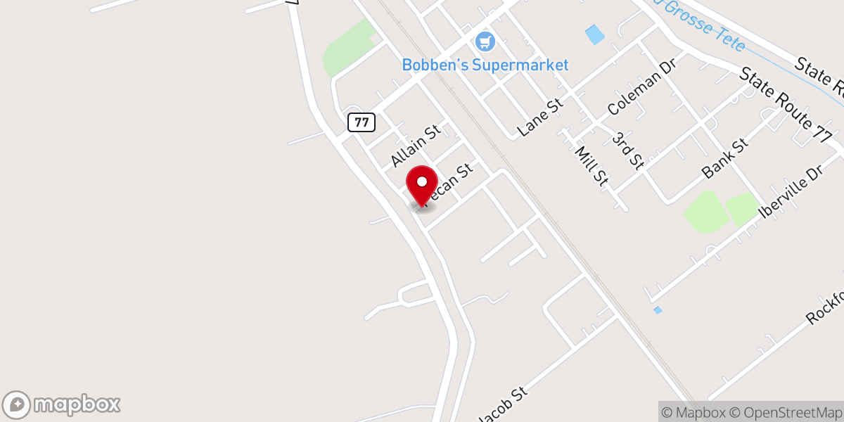 Map showing location of Saint Peter United Methodist Church