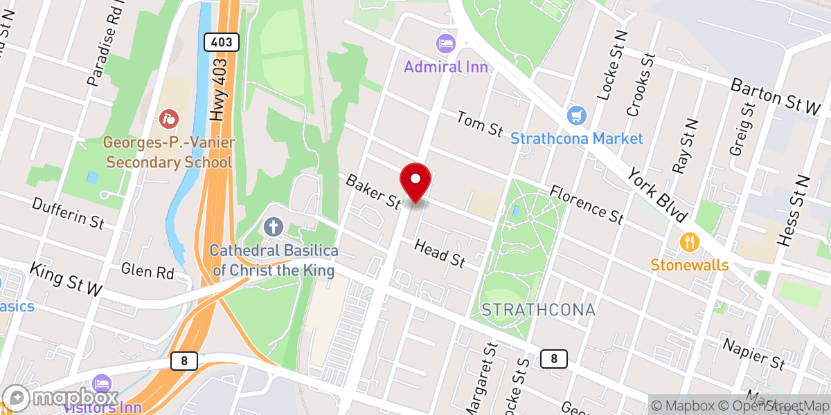 Map showing location of Our Lady of Mercy Lithuanian Catholic Church