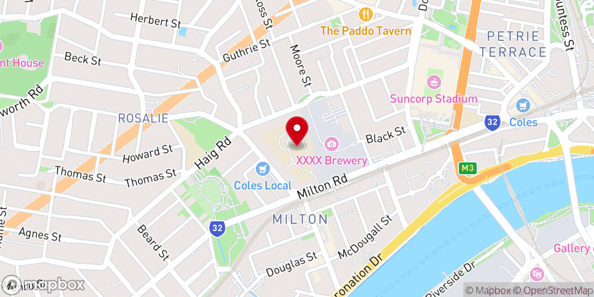 Map showing location of Milton Anglican Parish