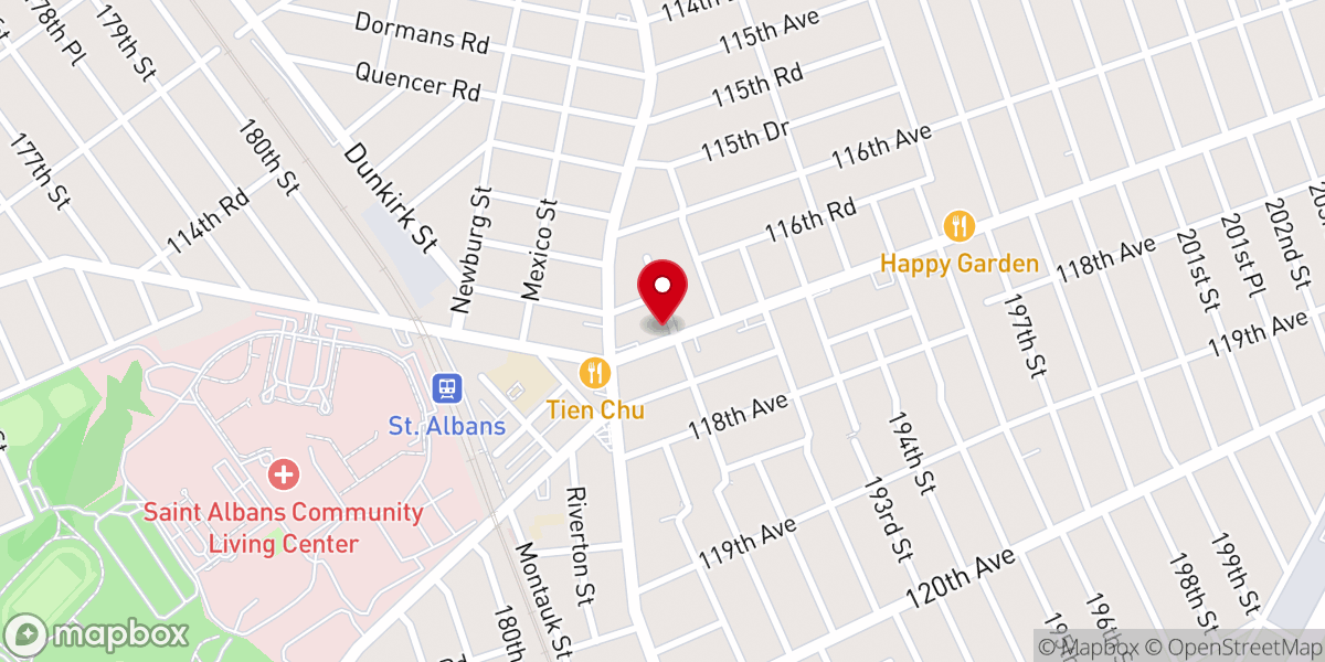 Map showing location of Beth Elohim Hebrew Congregation