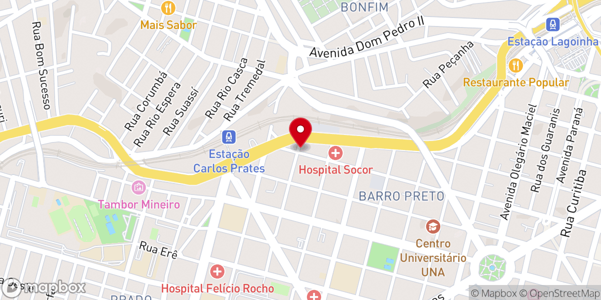 Map showing location of Igreja Cristã Contemporânea