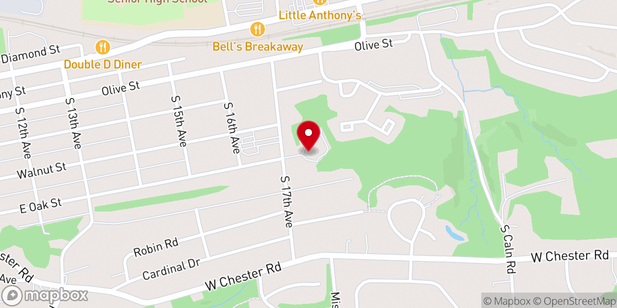 Map showing location of Lutheran Church of the Good Shepherd