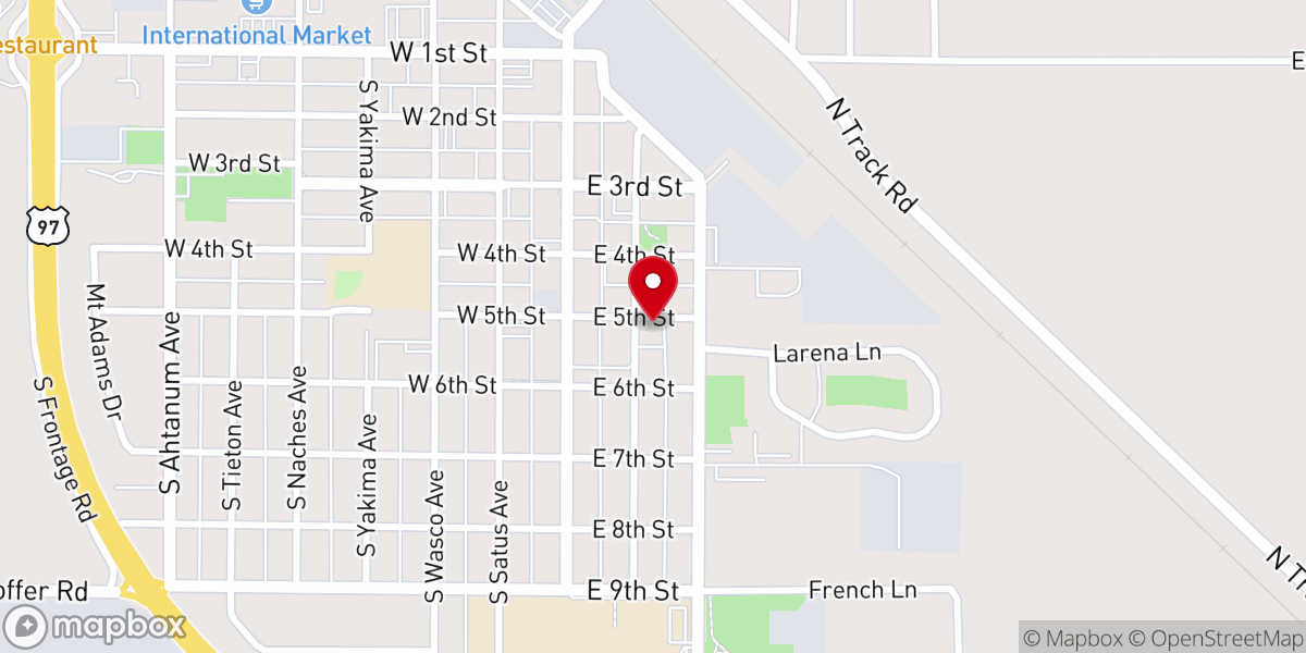 Map showing location of Apostolic Assembly of Wapato