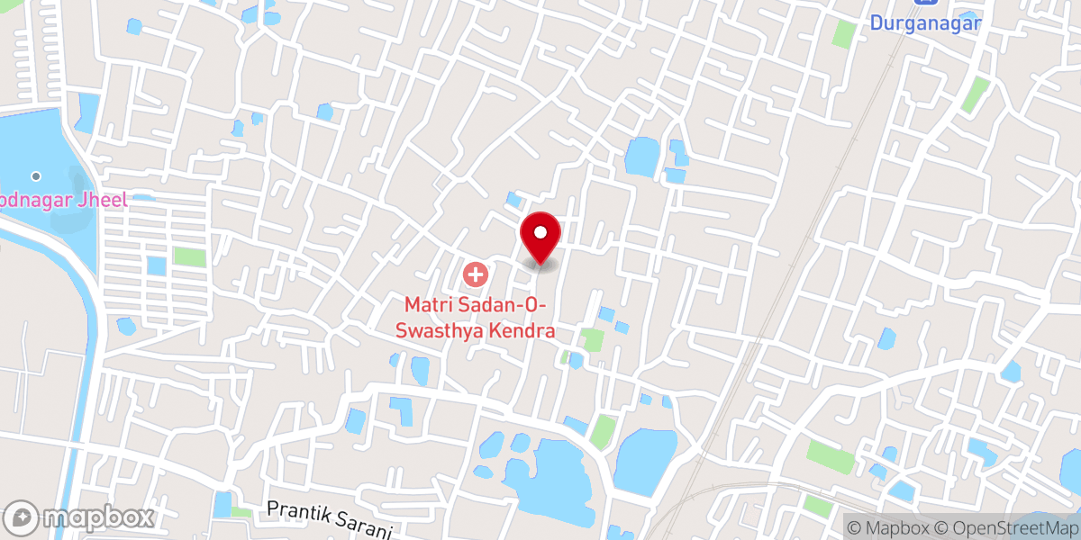 Map showing location of Mother Teresa’s Church