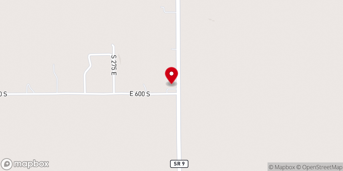 Map showing location of Five Corners Baptist Church