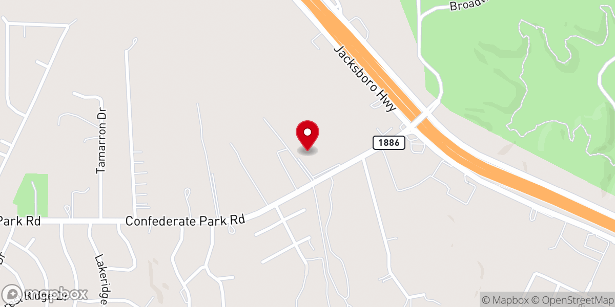 Map showing location of Lakeside Church of God