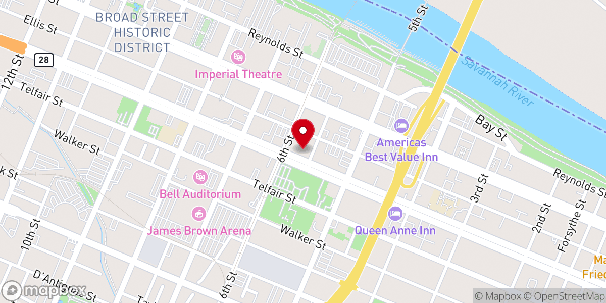 Map showing location of Metropolitan Community Church of Our Redeemer