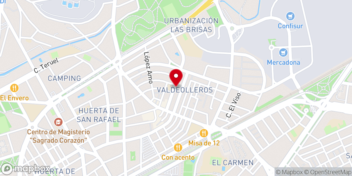 Map showing location of Parroquia de San Acisclo