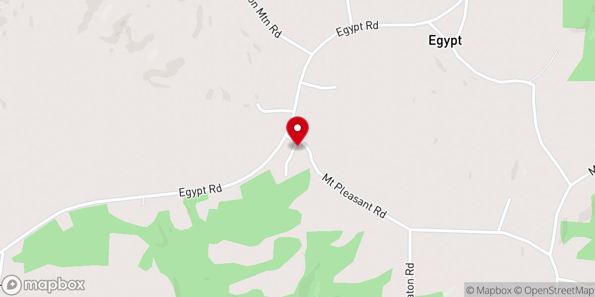 Map showing location of Mount Pleasant Missionary Baptist Church