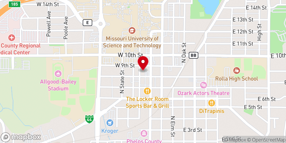 Map showing location of Methodist Family Life Center