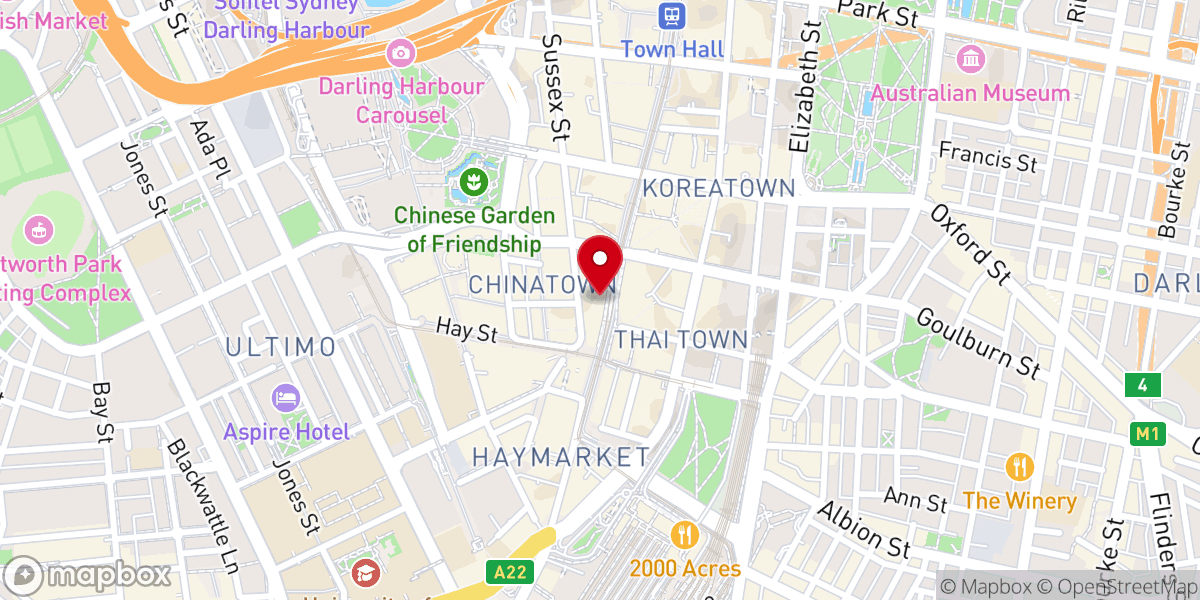 Map showing location of Saint Peter Julian’s Church
