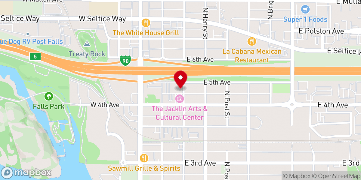 Map showing location of Community Presbyterian Church