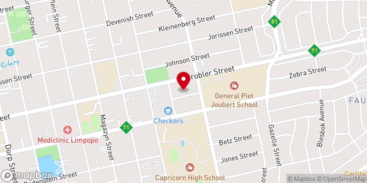 Map showing location of Presbyterian Church