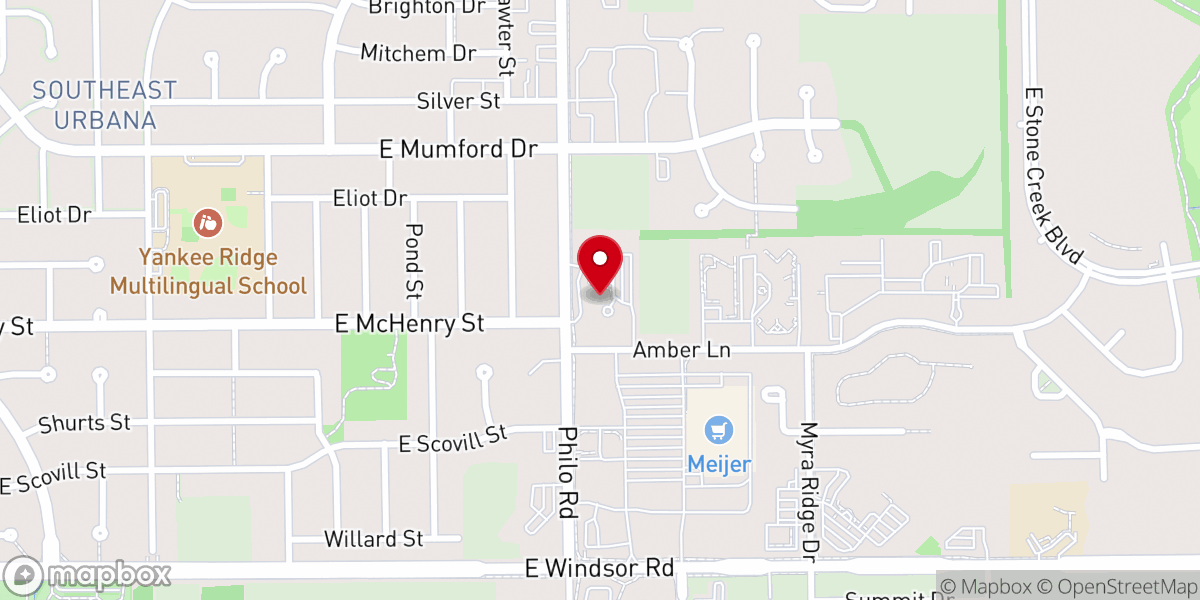 Map showing location of St. Matthew Lutheran Church