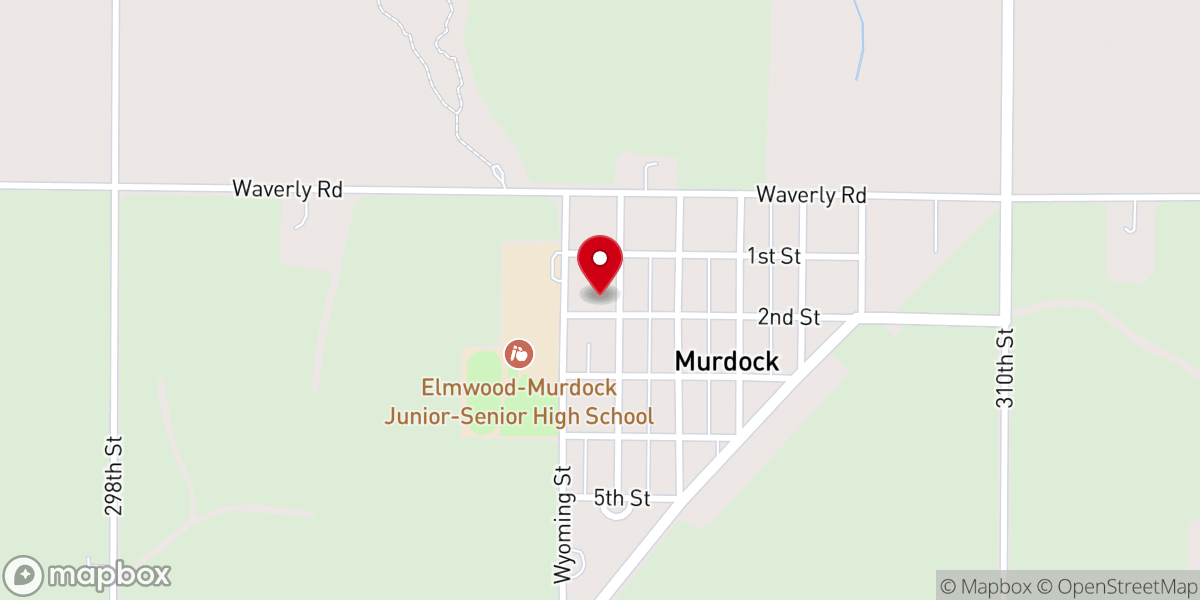 Map showing location of Ebenezer United Methodist Church