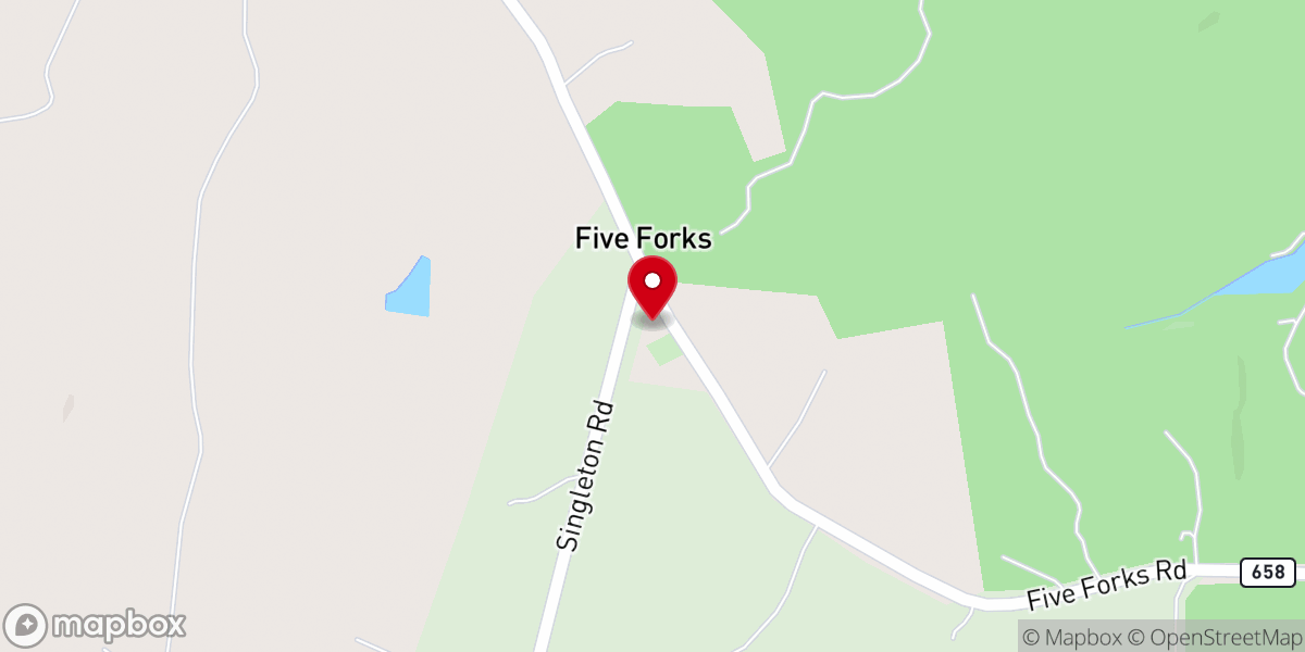Map showing location of Bethpeor Church