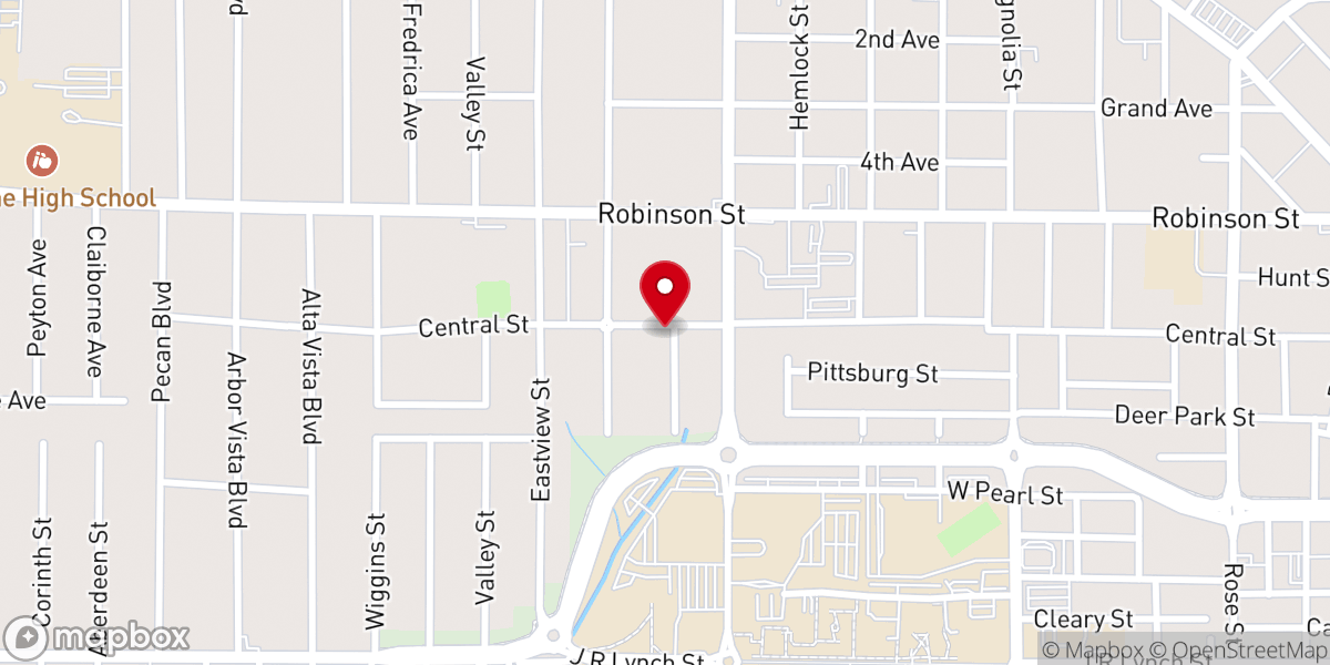Map showing location of Servants Of God Church