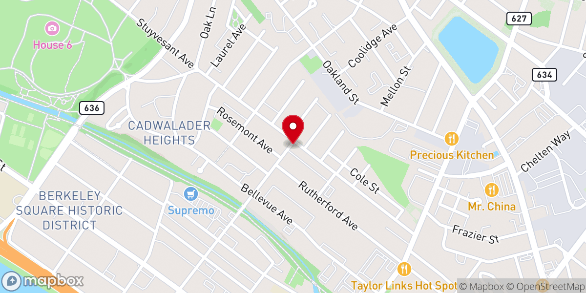 Map showing location of First International Baptist Church